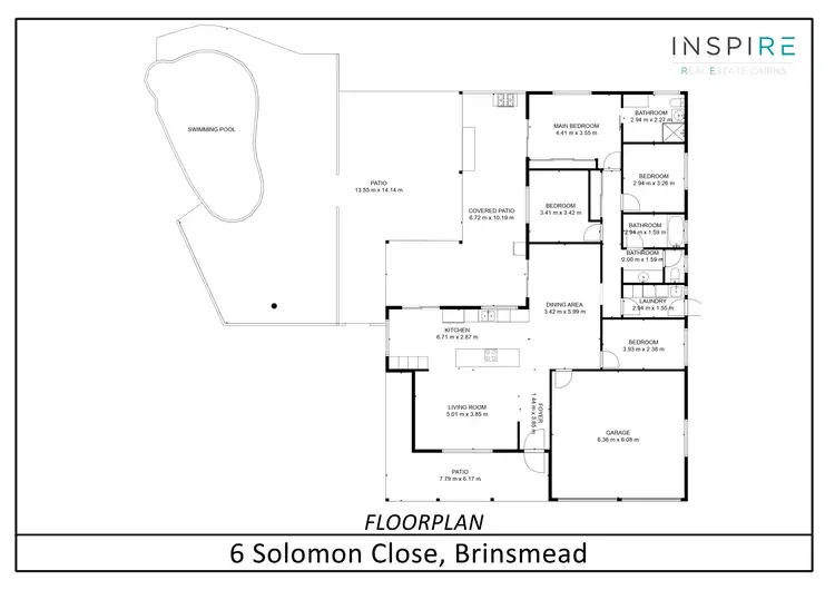 Floorplan of Homely house listing, 6 Solomon Close, Brinsmead QLD 4870
