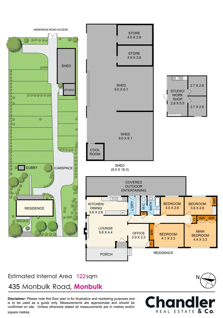 Floorplan of Homely house listing, 435 Monbulk Road, Monbulk VIC 3793