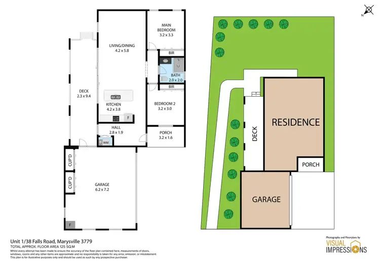 Floorplan of Homely unit listing, 1/38 Falls Road, Marysville VIC 3779