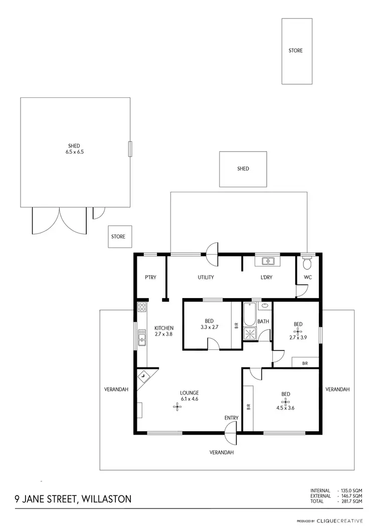 Floorplan of Homely house listing, 9 Jane Street, Willaston SA 5118