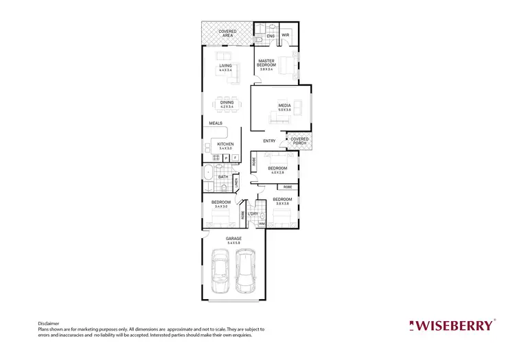 Floorplan of Homely house listing, 21 Foxtail Crescent, Woongarrah NSW 2259