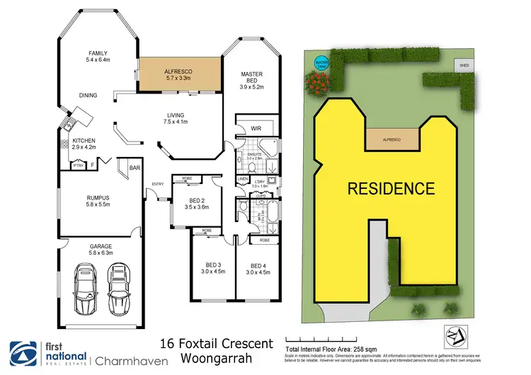 Floorplan of Homely house listing, 16 Foxtail Crescent, Woongarrah NSW 2259
