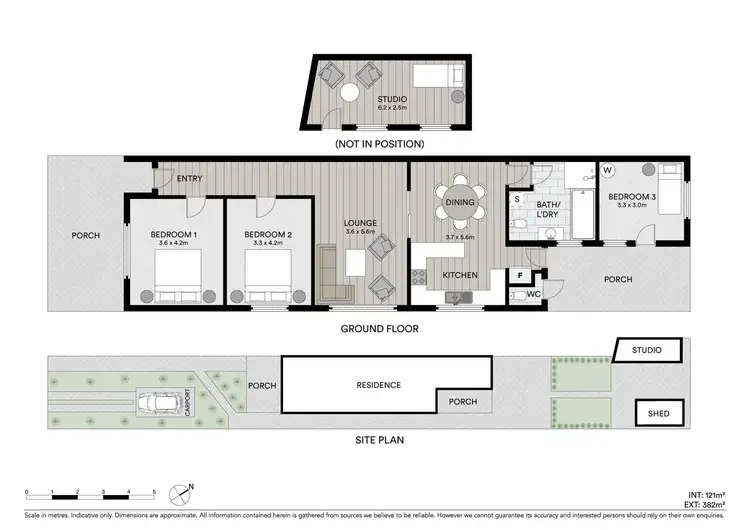 Floorplan of Homely semi-detached listing, 47 John Street, Ashfield NSW 2131