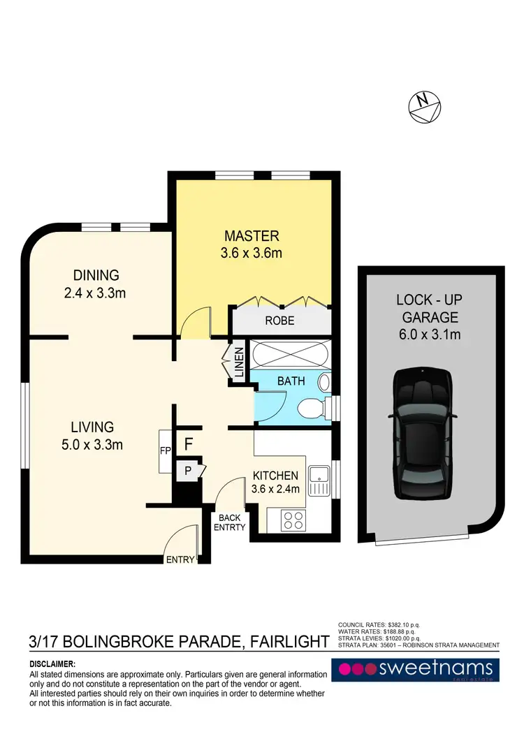 Floorplan of Homely unit listing, 3/17 Bolingbroke Parade, Fairlight NSW 2094