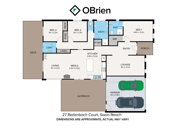 Floorplan of Homely house listing, 27 Redenbach Court, Swan Reach VIC 3903