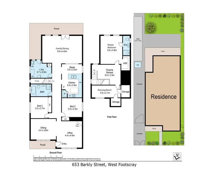 Floorplan of Homely house listing, 653 Barkly Street, West Footscray VIC 3012