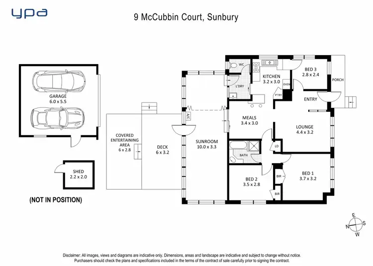 Floorplan of Homely house listing, 9 Mccubbin Court, Sunbury VIC 3429