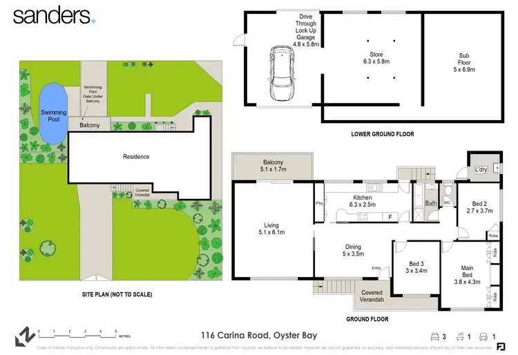 Floorplan of Homely house listing, 116 Carina Road, Oyster Bay NSW 2225
