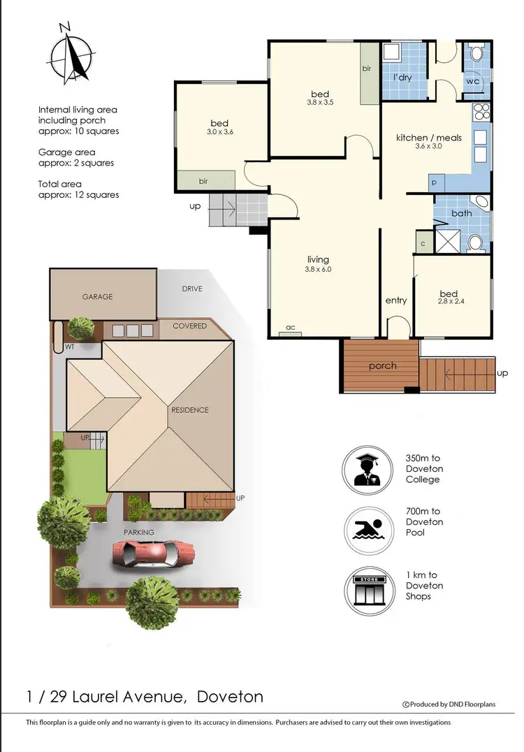 Floorplan of Homely unit listing, 1/24 Laurel Avenue, Doveton VIC 3177