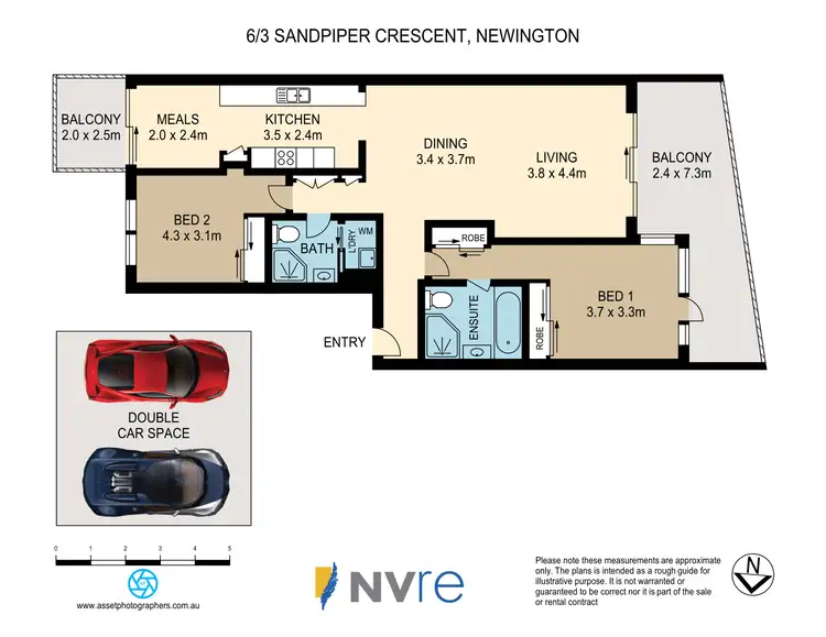 Floorplan of Homely apartment listing, 6/3 Sandpiper Crescent, Newington NSW 2127