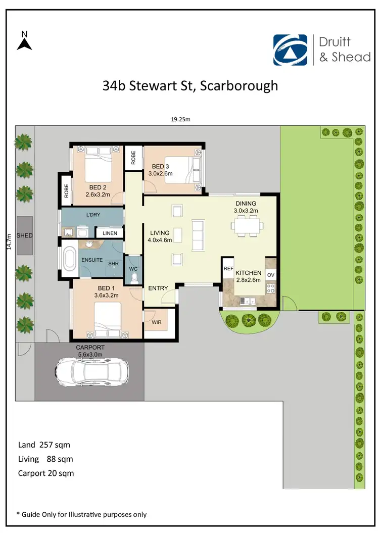 Floorplan of Homely house listing, 34B Stewart Street, Scarborough WA 6019