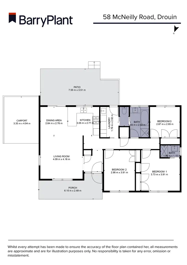 Floorplan of Homely house listing, 58 McNeilly Road, Drouin VIC 3818