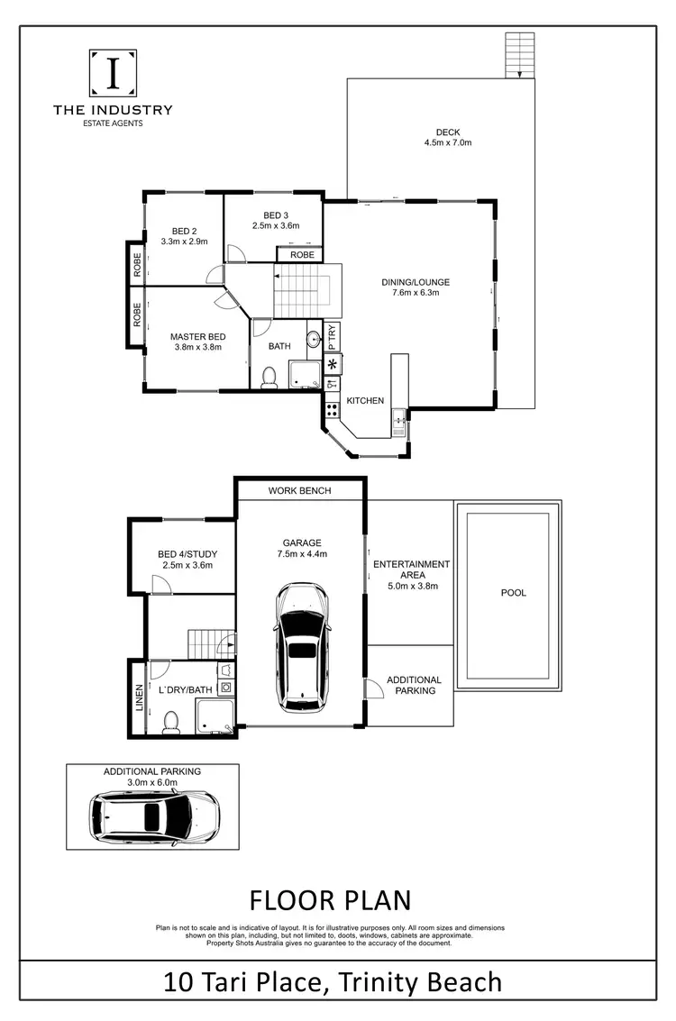 Floorplan of Homely house listing, 10 Tari Place, Trinity Beach QLD 4879