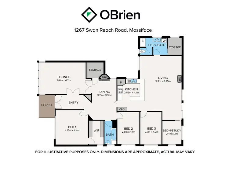 Floorplan of Homely house listing, 1267 Swan Reach Road, Mossiface VIC 3885