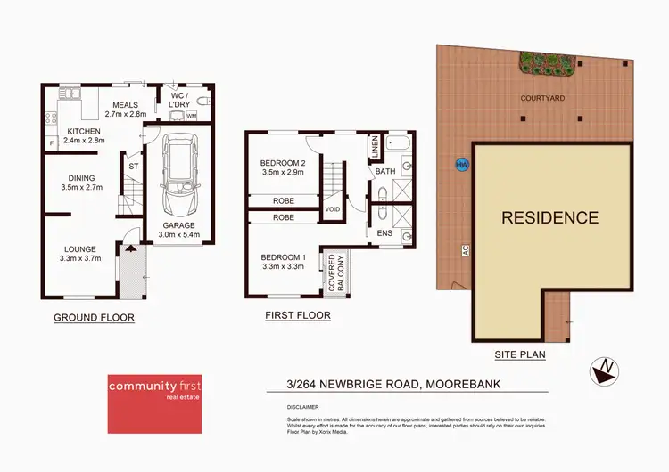 Floorplan of Homely townhouse listing, 3/264 Newbridge Road, Moorebank NSW 2170