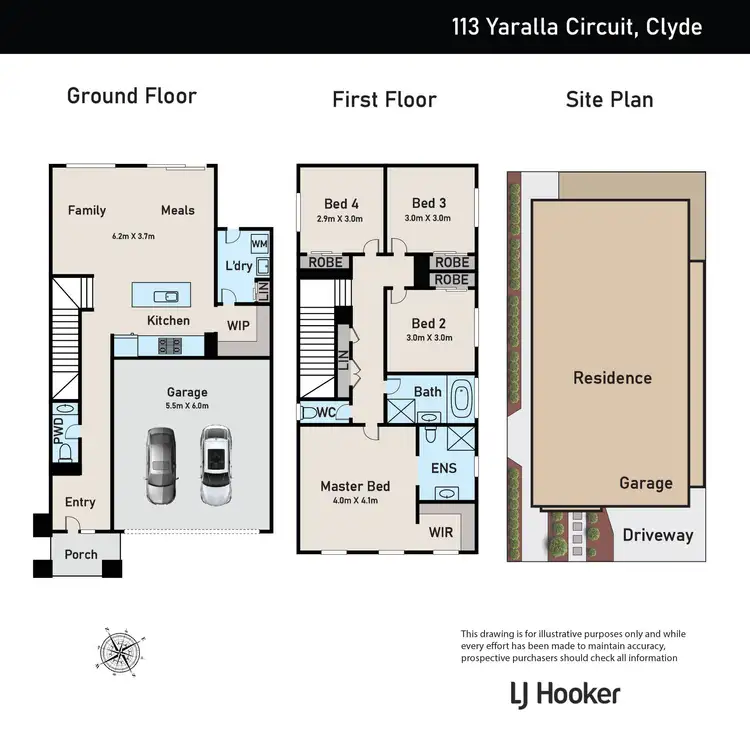Floorplan of Homely house listing, 113 Yaralla Circuit, Clyde VIC 3978