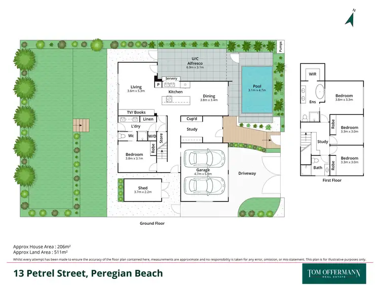 Floorplan of Homely house listing, 13 Petrel Street, Peregian Beach QLD 4573