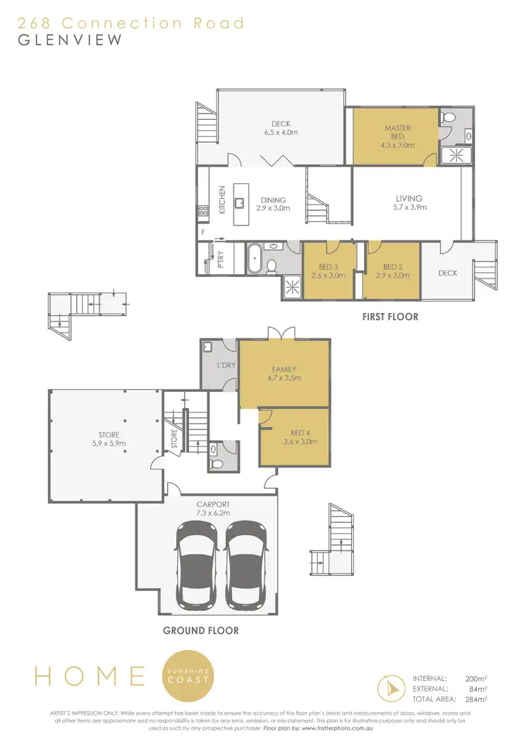 Floorplan of Homely house listing, 268 Connection Road, Glenview QLD 4553