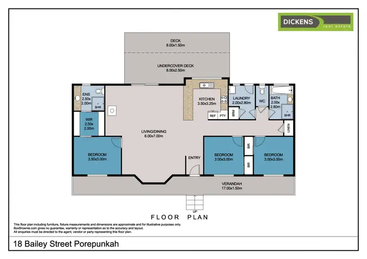 Floorplan of Homely house listing, 18 Bailey Street, Porepunkah VIC 3740