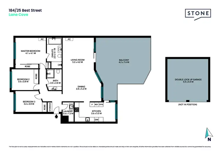 Floorplan of Homely apartment listing, 184/25 Best Street, Lane Cove NSW 2066