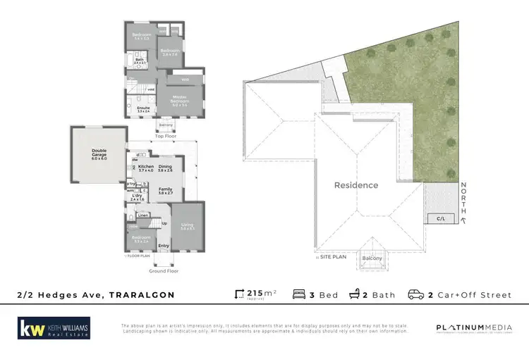 Floorplan of Homely townhouse listing, 2/2 Hedges Avenue, Traralgon VIC 3844