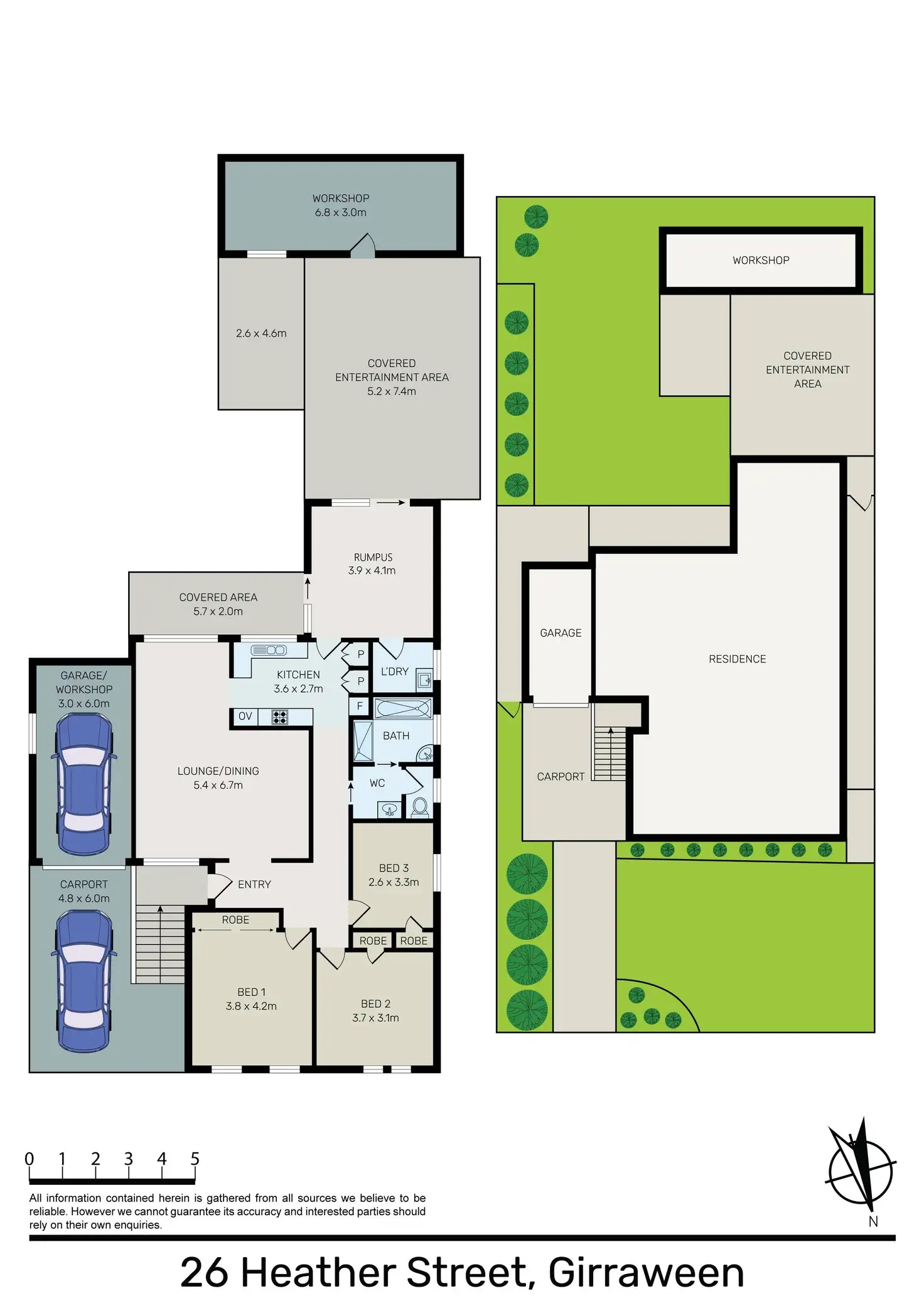 Floorplan of Homely house listing, 26 Heather Street, Girraween NSW 2145