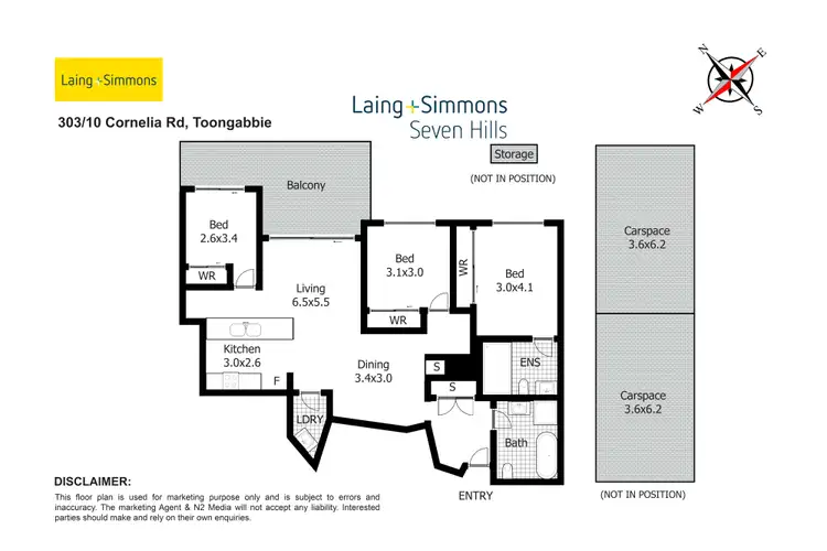 Floorplan of Homely unit listing, 303/10 Cornelia Road, Toongabbie NSW 2146