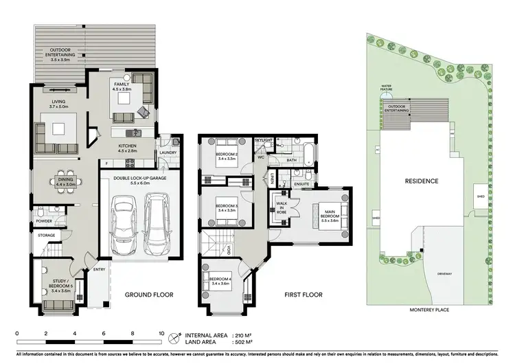Floorplan of Homely house listing, 6 Monterey Place, Cherrybrook NSW 2126