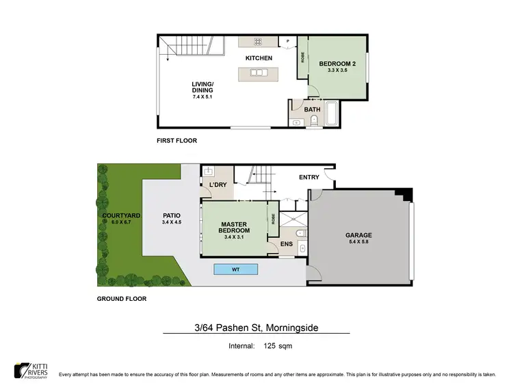 Floorplan of Homely townhouse listing, 3/64 Pashen Street, Morningside QLD 4170