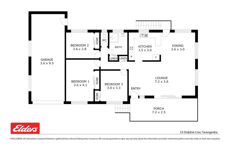 Floorplan of Homely house listing, 53 Dolphin Crescent, Taranganba QLD 4703