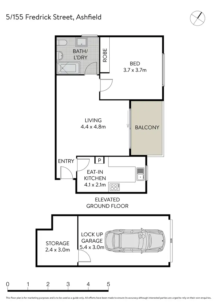 Floorplan of Homely apartment listing, 5/155 Frederick Street, Ashfield NSW 2131