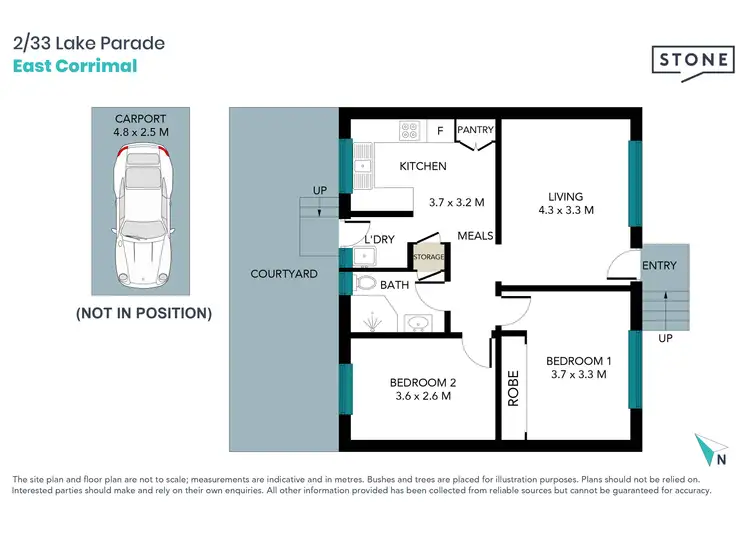 Floorplan of Homely apartment listing, 2/33 Lake Parade, East Corrimal NSW 2518