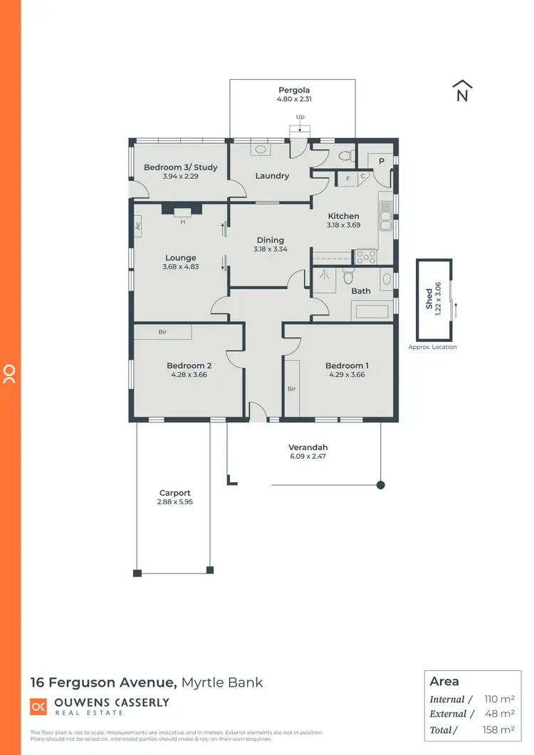 Floorplan of Homely house listing, 16 Ferguson Avenue, Myrtle Bank SA 5064