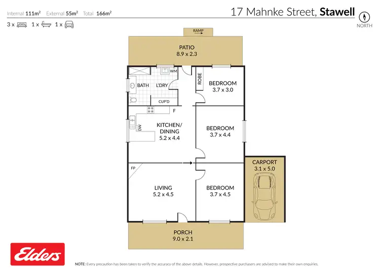 Floorplan of Homely house listing, 17 Mahnke Street, Stawell VIC 3380