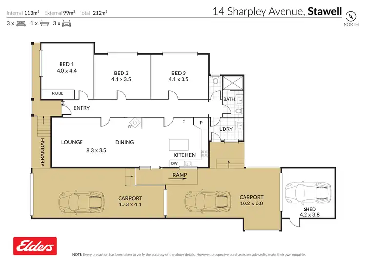 Floorplan of Homely house listing, 14 Sharpley Avenue, Stawell VIC 3380