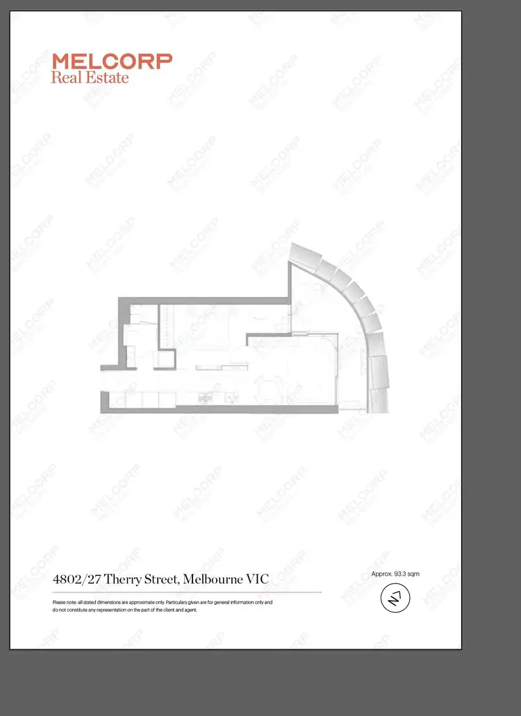 Floorplan of Homely apartment listing, 406/151 Berkeley Street, Melbourne VIC 3000
