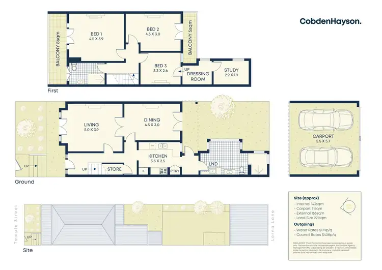 Floorplan of Homely terrace listing, 53 Temple Street, Stanmore NSW 2048