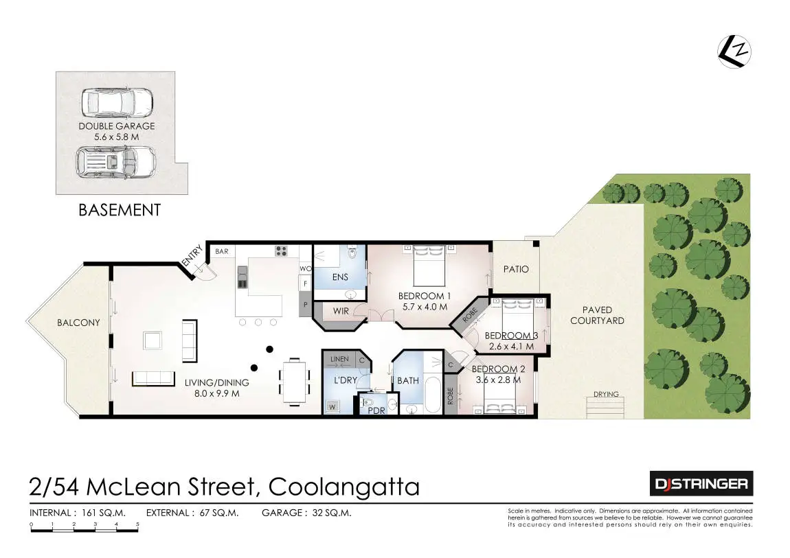 Floorplan of Homely unit listing, 2/54 McLean Street, Coolangatta QLD 4225