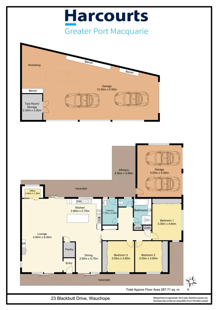 Floorplan of Homely house listing, 23 Blackbutt Drive, Wauchope NSW 2446