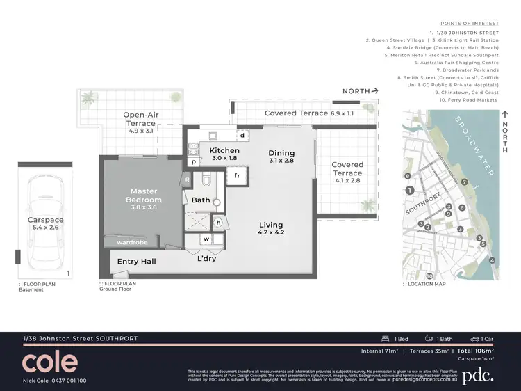 Floorplan of Homely apartment listing, 1/38 Johnston Street, Southport QLD 4215