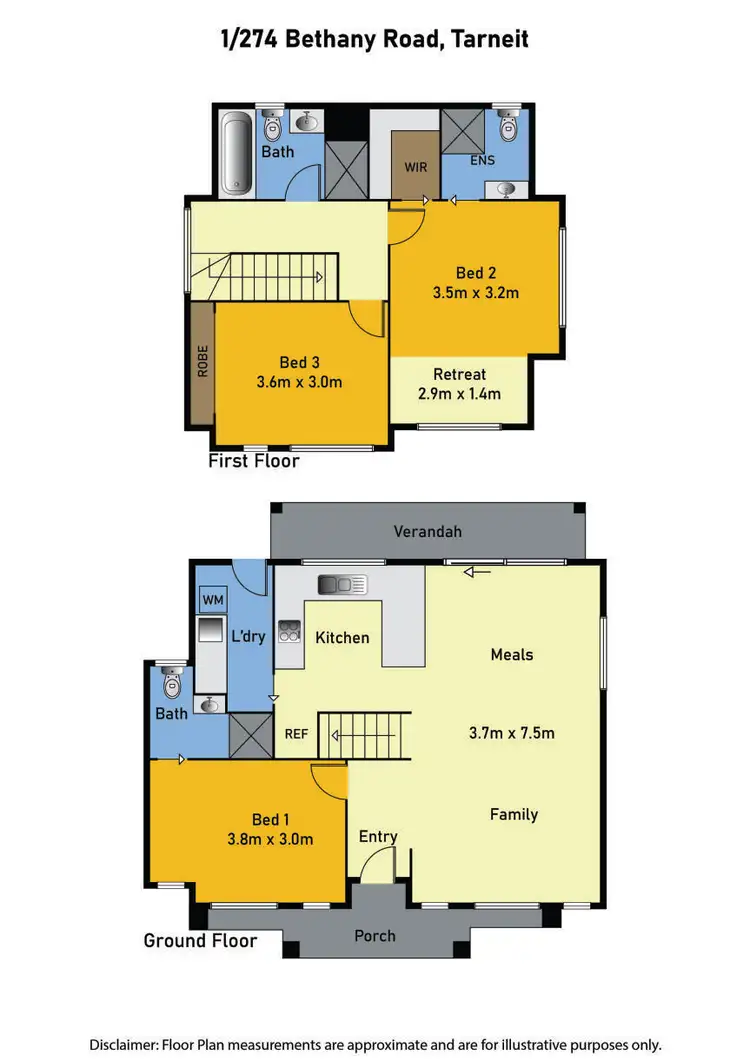 Floorplan of Homely unit listing, 1/274 Bethany Road, Tarneit VIC 3029