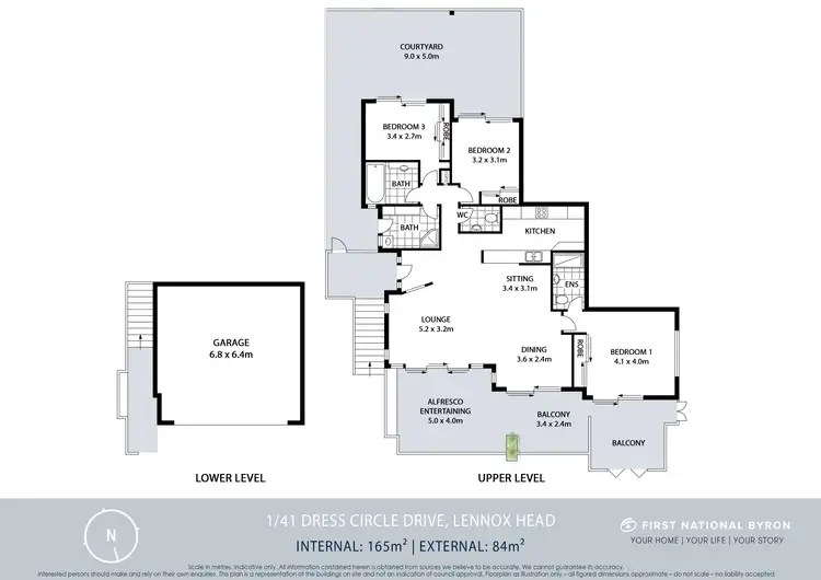 Floorplan of Homely unit listing, 1/41 Dress Circle Drive, Lennox Head NSW 2478