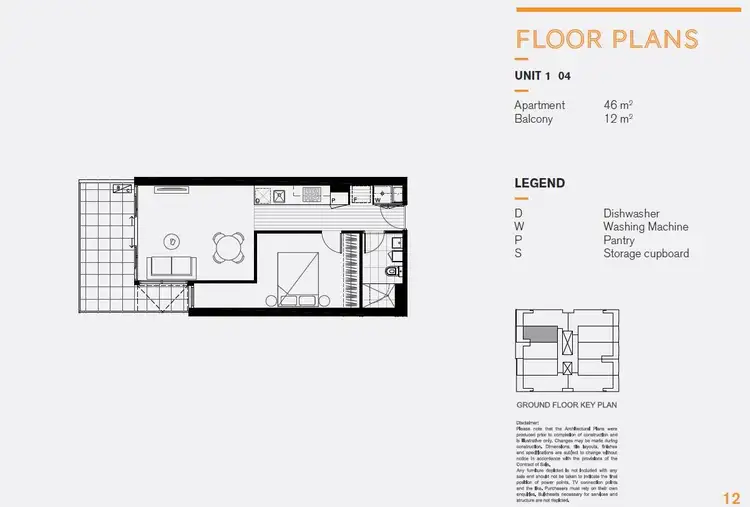 Floorplan of Homely apartment listing, 104/56-58 St Georges Road, Northcote VIC 3070
