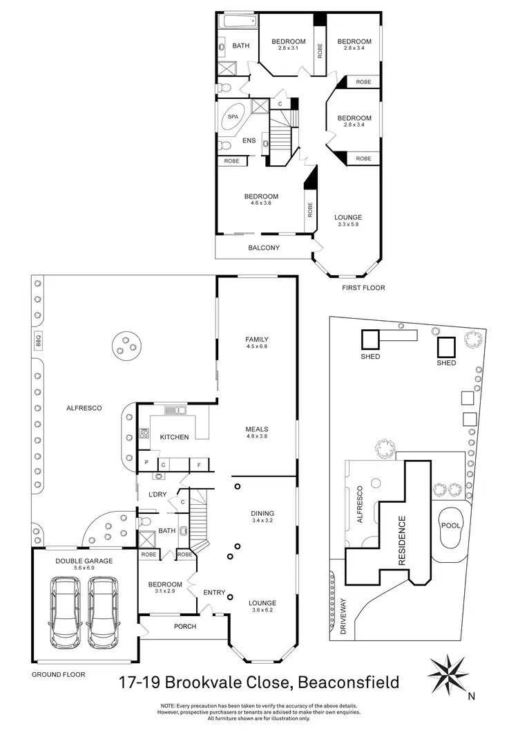 Floorplan of Homely house listing, 17-19 Brookvale Close, Beaconsfield VIC 3807