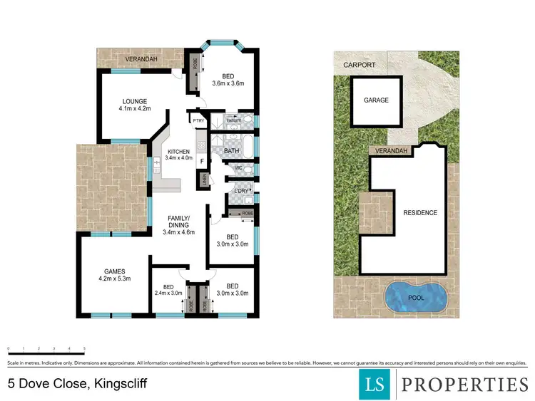 Floorplan of Homely house listing, 5 Dove Close, Kingscliff NSW 2487