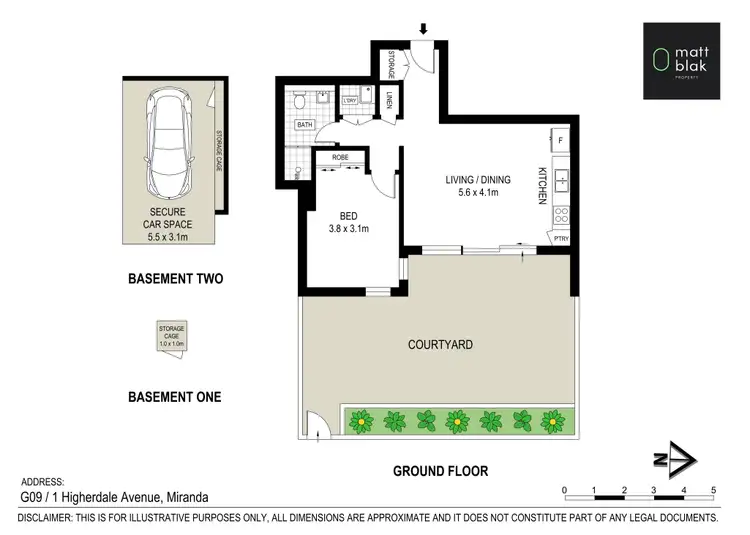 Floorplan of Homely apartment listing, G09/1 Higherdale Avenue, Miranda NSW 2228