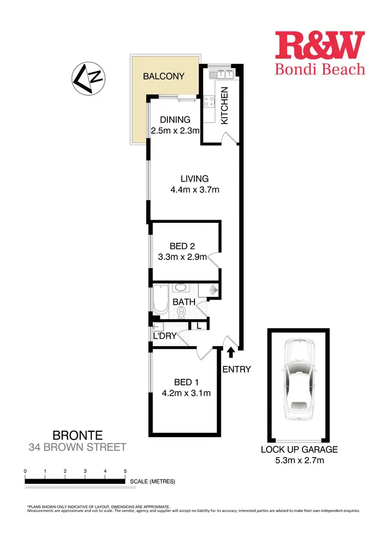 Floorplan of Homely apartment listing, 5/34 Brown Street, Bronte NSW 2024