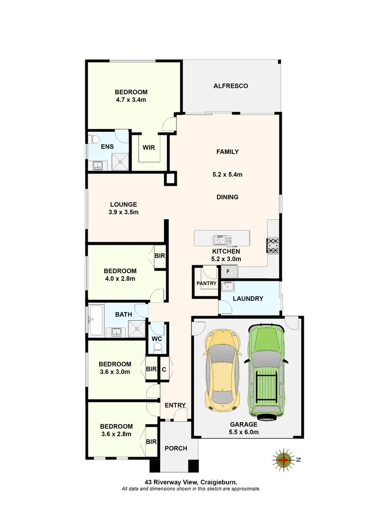 Floorplan of Homely house listing, 43 Riverway View, Craigieburn VIC 3064