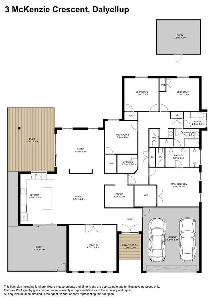 Floorplan of Homely house listing, 3 McKenzie Crescent, Dalyellup WA 6230