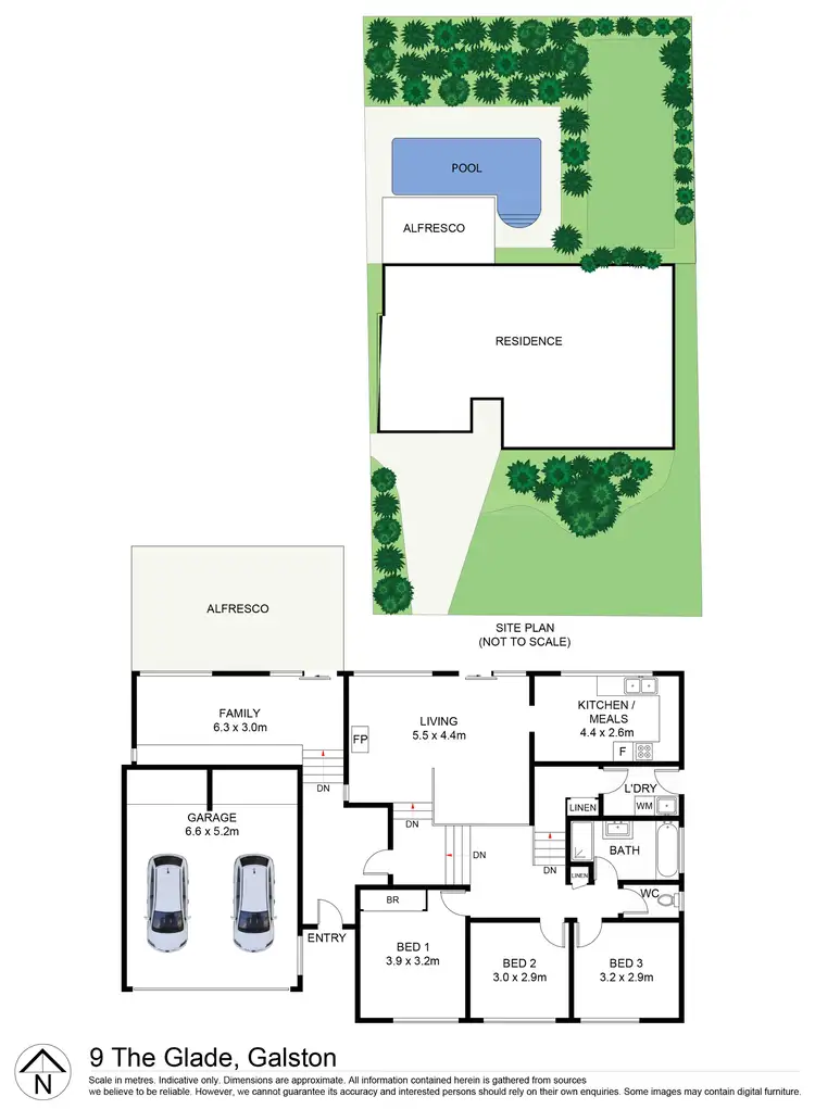 Floorplan of Homely house listing, 9 The Glade, Galston NSW 2159